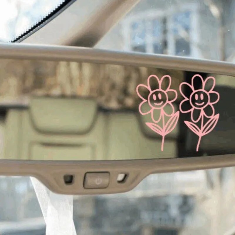 Cute 'Flower Buddies' Vinyl Car Sticker