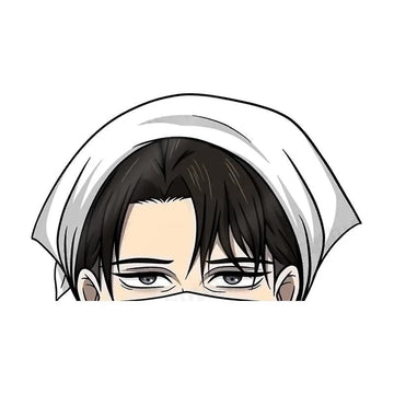 Attack on Titan 'Levi | Staring' Vinyl Car Peeker Sticker