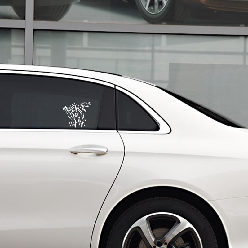 Joker Laugh 'Hahahaha' Vinyl Car Sticker