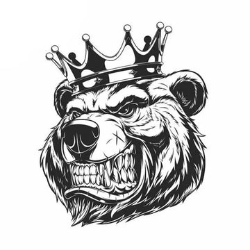 Bear 'Beast King' Vinyl Car Sticker
