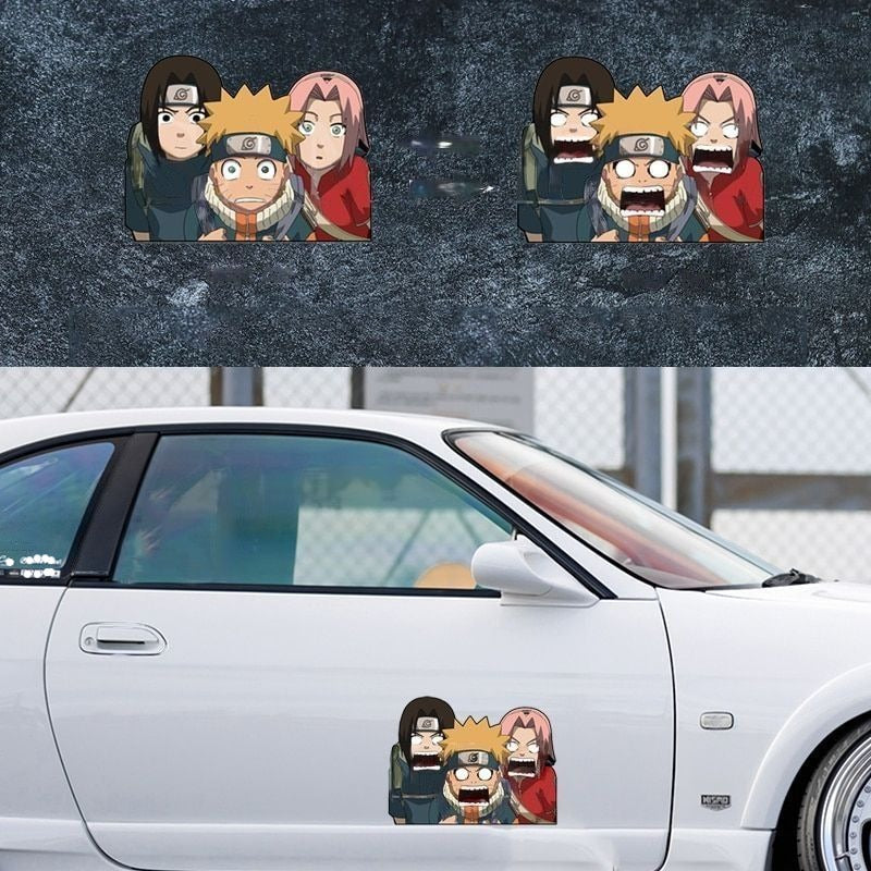Naruto 'Naruto x Itachi x Sakura | Screaming' Vinyl Car 3D Motion Sticker