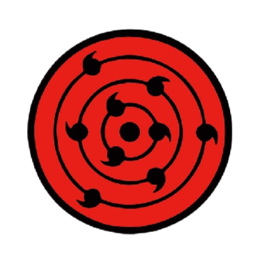 Naruto 'Rinne Sharingan Symbol' Vinyl Car Sticker
