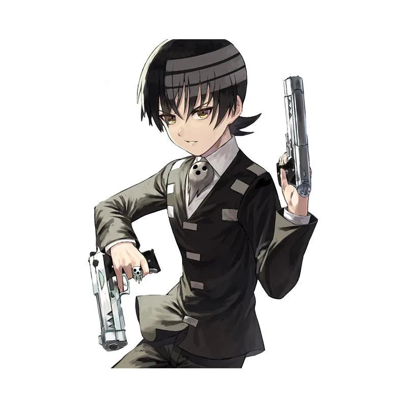 Soul Eater 'Death The Kid | Holding Guns Left And Right' Vinyl Car Sticker