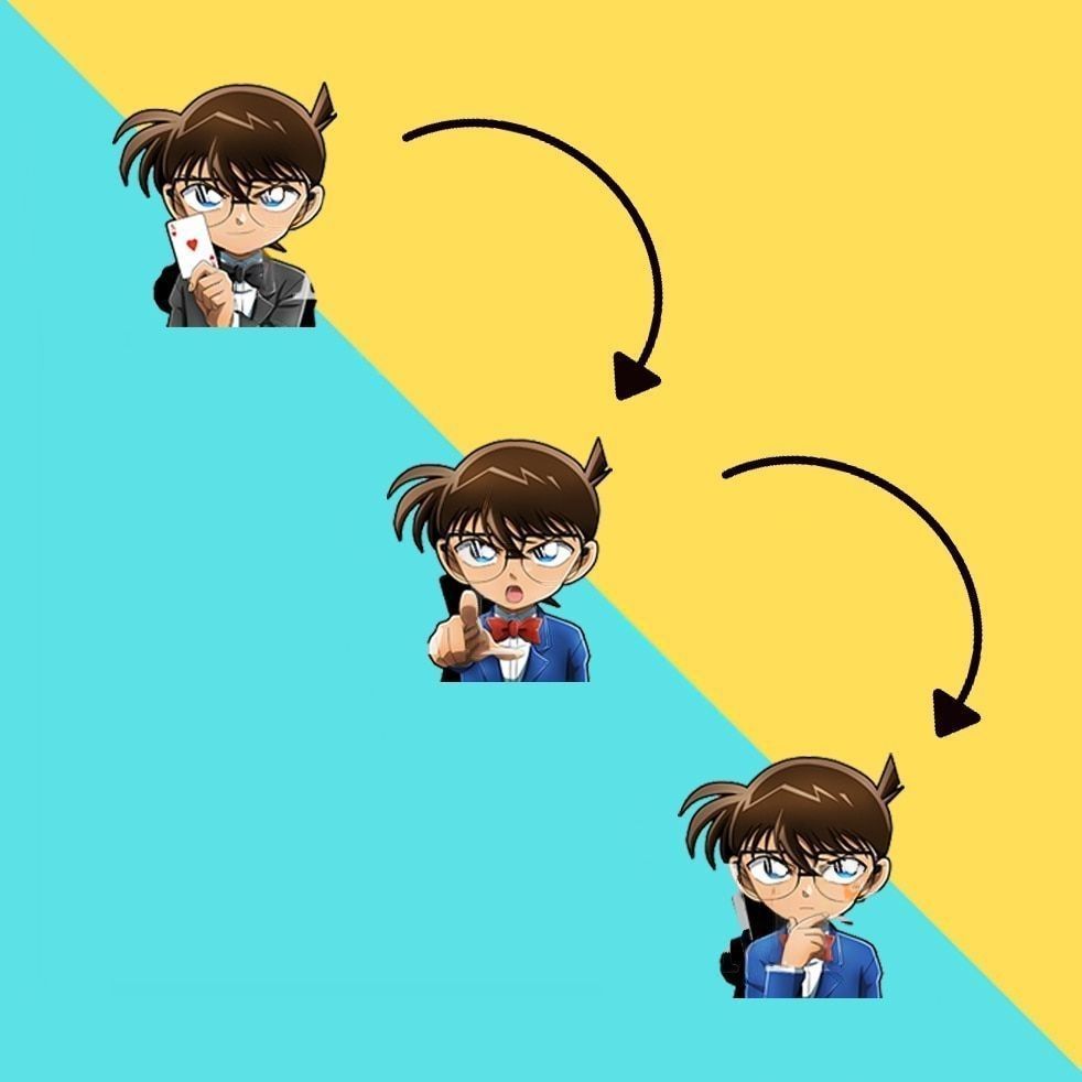 Detective Conan 'Young Shinichi Kudo' Vinyl Car 3D Motion Sticker