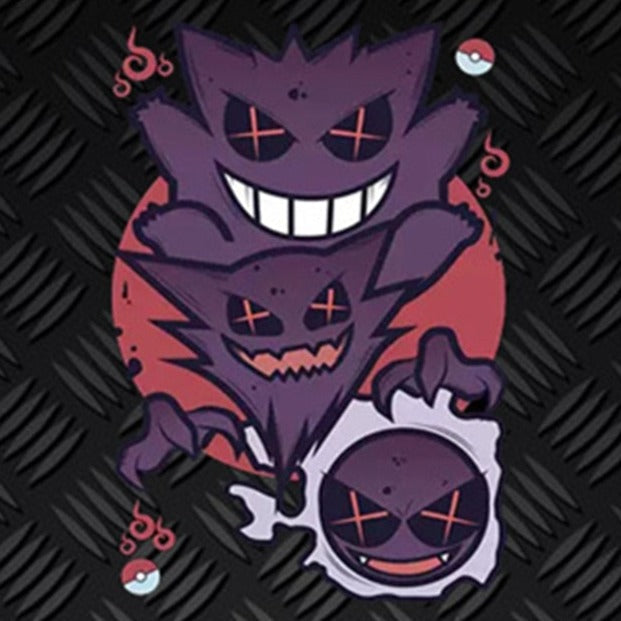 Pokemon 'Gastly, Haunter And Gengar | Crossed-Out Eyes' Vinyl Car Sticker