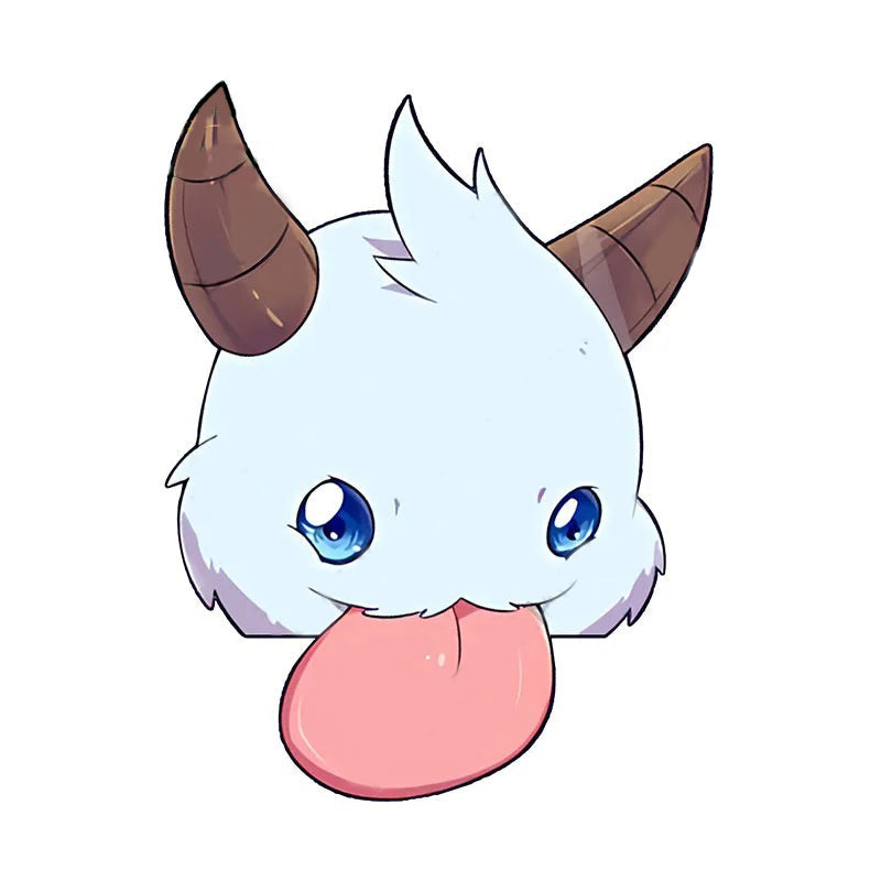 League of Legends 'Poro | Looking Down' Vinyl Car Peeker Sticker