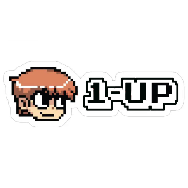 Scott Pilgrim vs. the World: The Game 'Scott 1-Up Pixel' Vinyl Car Sticker