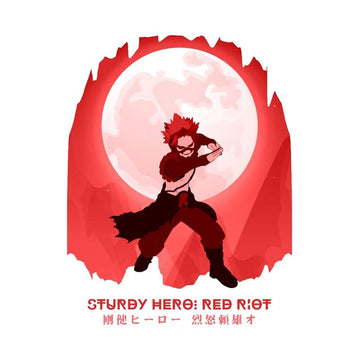 My Hero Academia 'Sturdy Hero Red Riot | Full Moon' Vinyl Car Sticker