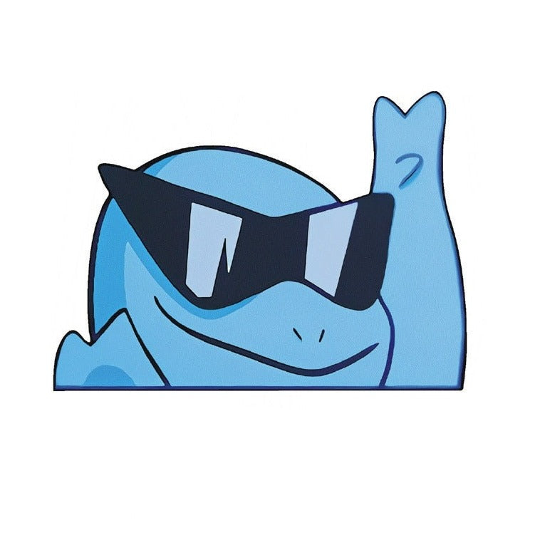 Pokemon 'Squirtle | Raised Hand' Vinyl Car Peeker Sticker