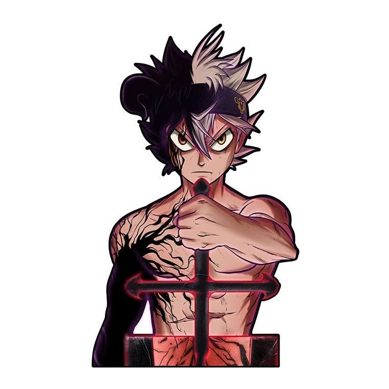 Black Clover 'Black Asta | Strong' Vinyl Car Sticker