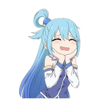 KonoSuba 'Aqua | Excited' Vinyl Car Sticker