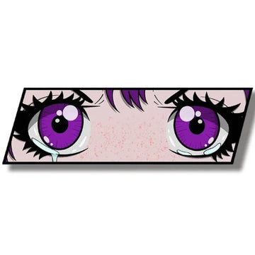 Anime 'Violet Eyes | Stare | Cry' Vinyl Car Sticker
