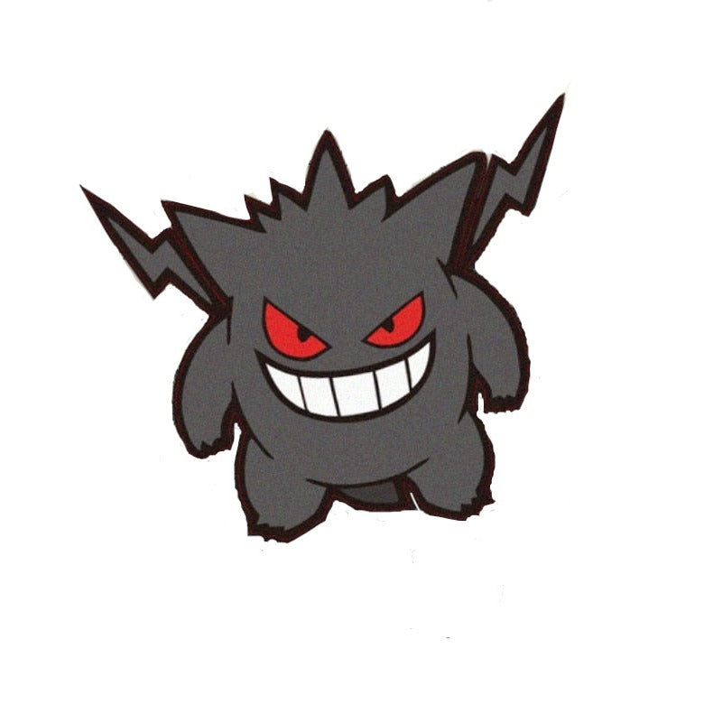 Pokemon 'Black Gengar | Grinning' Vinyl Car Sticker