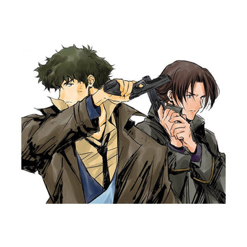 Cowboy Bebop 'Spike and Elektra | Pointing Gun' Vinyl Car Sticker