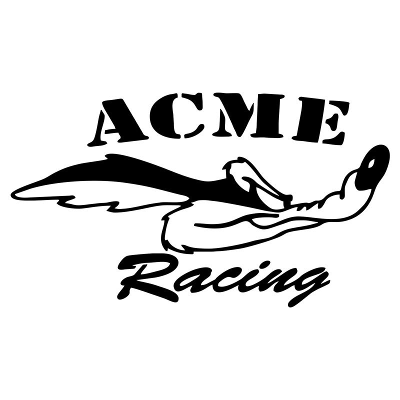 Looney Tunes 'Wile E. Coyote | ACME Racing' Vinyl Car Sticker