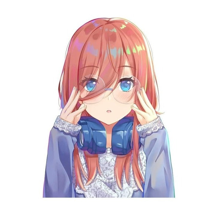 The Quintessential Quintuplets 'Miku | Eyeglasses' Vinyl Car Sticker