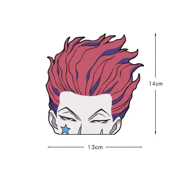 Hunter x Hunter 'Hisoka Morow | Blue Star ' Vinyl Car Peeker Sticker