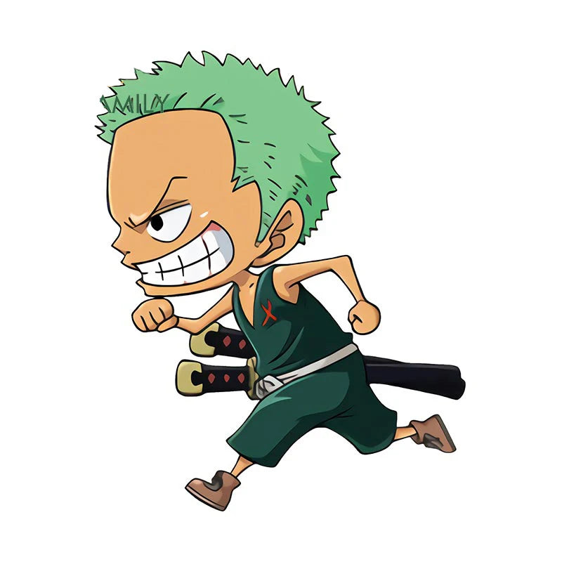 One Piece 'Young Zoro | Running 1.0' Vinyl Car Sticker