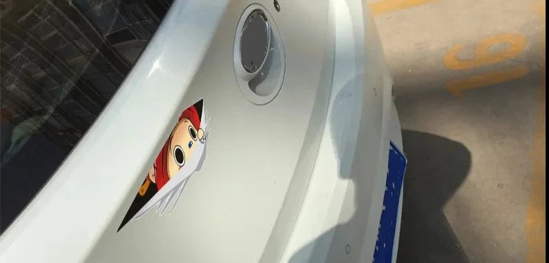 One Piece 'Tony Tony Chopper | Staring' Vinyl Car Peeker Sticker