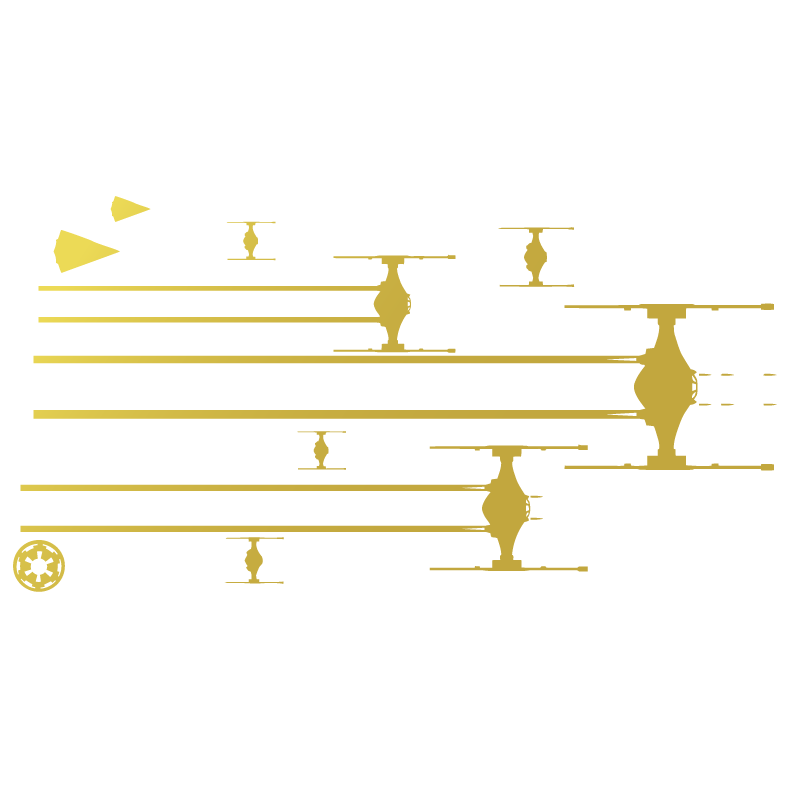 Star Wars 'Tie Fighters Battle | Shooting' Vinyl Car Sticker