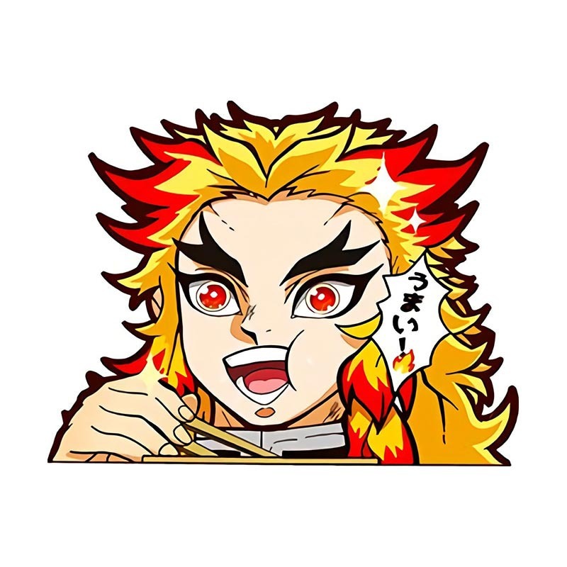 Demon Slayer 'Kyojuro Rengoku | Munching' Vinyl Car Sticker