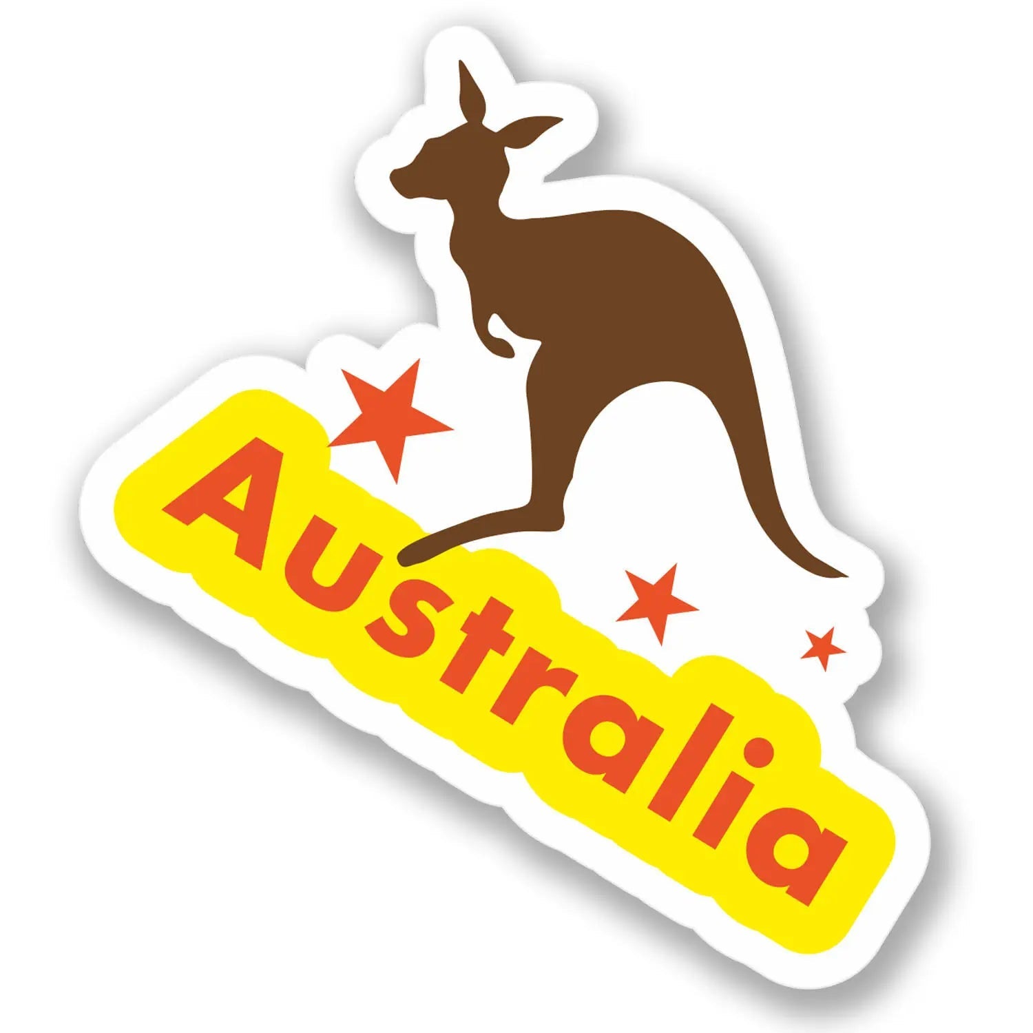 Australia 'Stars and Kangaroo' Vinyl Car Sticker