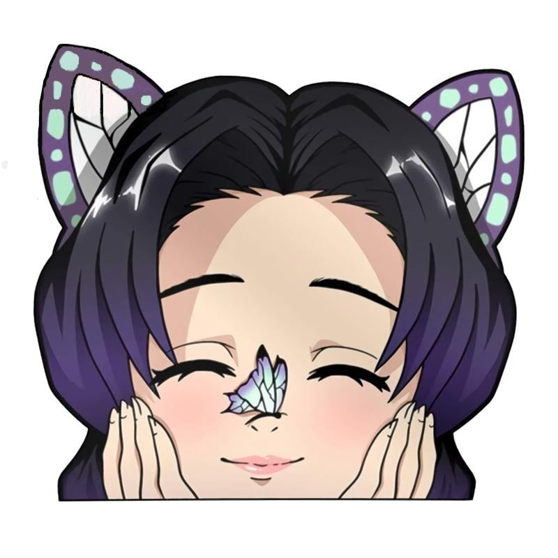 Demon Slayer 'Shinobu | Daydreaming' Vinyl Car Peeker Sticker