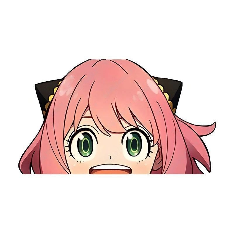 Spy × Family 'Anya Forger | Amazed' Vinyl Car Peeker Sticker