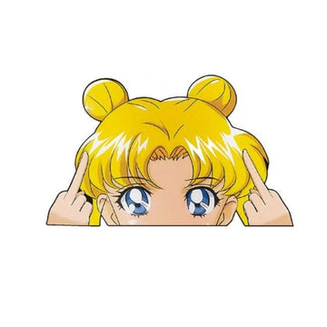 Sailor Moon 'F U' Vinyl Car Peeker Sticker