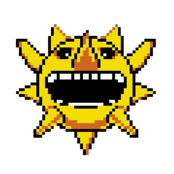 Soul Eater 'Laughing Sun | Pixel' Vinyl Car Sticker