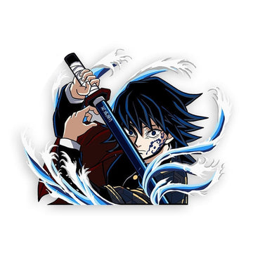 Demon Slayer 'Giyu Tomioka | Wielding Water Nichirin' Vinyl Car Sticker