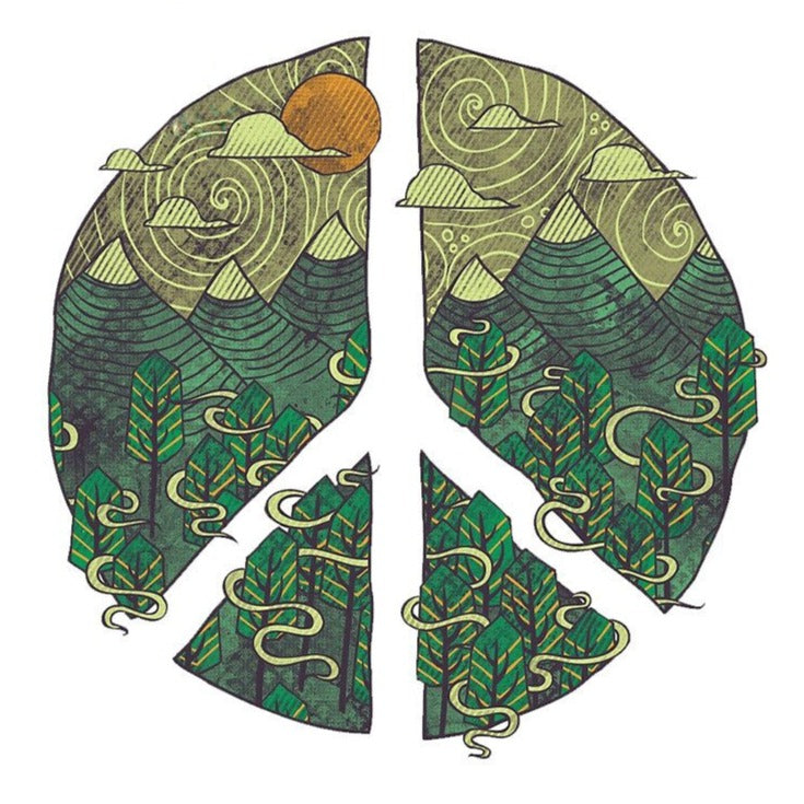 Cool 'Peaceful Landscape| Forest' Vinyl Car Sticker