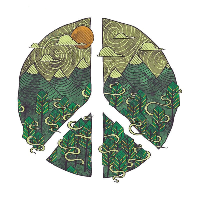 Cool 'Peaceful Landscape| Forest' Vinyl Car Sticker