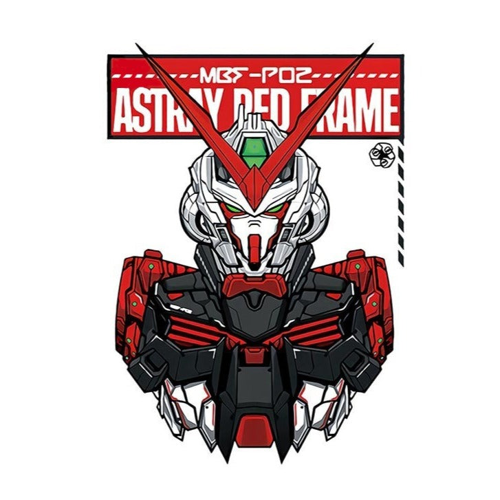 Mobile Suit Gundam 'MBF-P02 Astray Red Frame | Front View' Vinyl Car Sticker