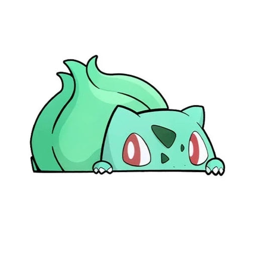 Pokemon 'Bulbasaur | Looking' Vinyl Car Peeker Sticker