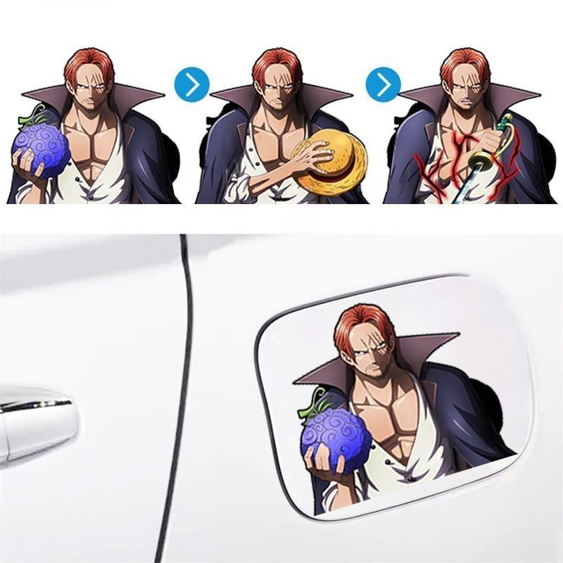 One Piece 'Shanks | Serious' Vinyl Car 3D Motion Sticker