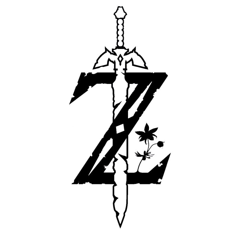The Legend of Zelda 'Z Sword' Vinyl Car Sticker
