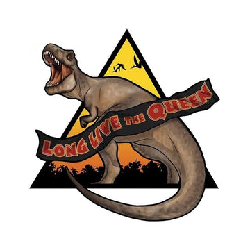 Jurassic Park 'Dinosaur | Long  Live The Queen' Vinyl Car Sticker