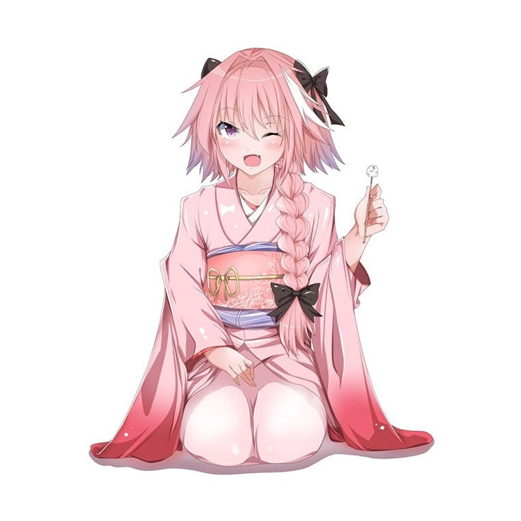 Fate/Apocrypha 'Astolfo | Wearing Pink Kimono' Vinyl Car Sticker