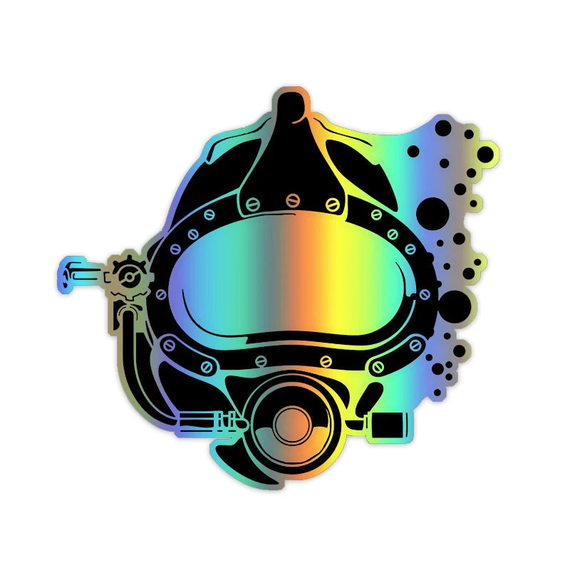 Scuba Diving 'Helmet' Vinyl Car Sticker