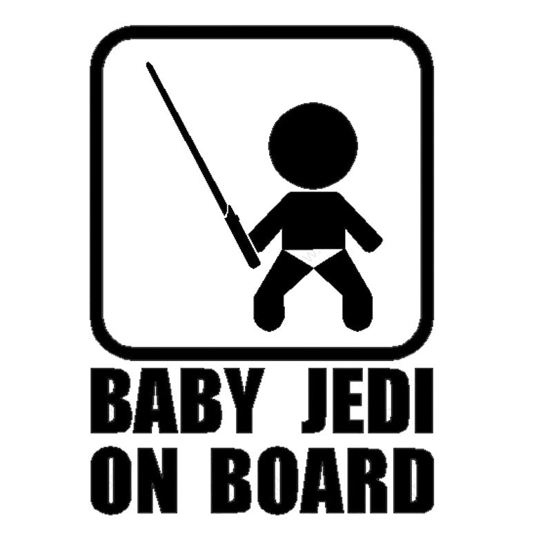 Star Wars 'Baby Jedi On Board | Lightsaber' Vinyl Car Sticker