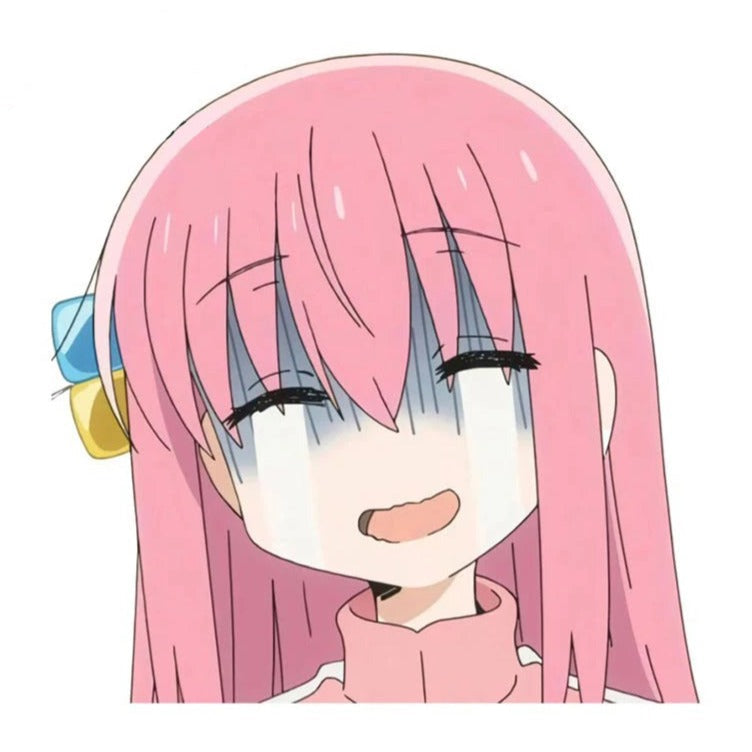 Bocchi the Rock! 'Hitori Gotoh | Crying' Vinyl Car Peeker Sticker