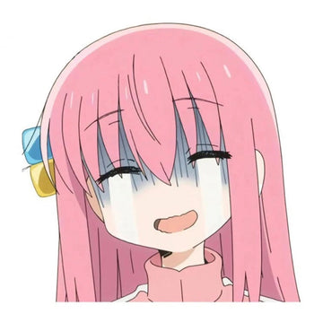 Bocchi the Rock! 'Hitori Gotoh | Crying' Vinyl Car Peeker Sticker