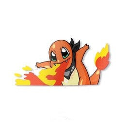 Pokemon 'Charmander | Flamethrower Attack' Vinyl Car Sticker