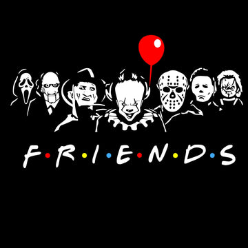 Friends 'Classic Horror Killers' Vinyl Car Sticker
