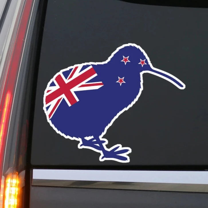 New Zealand Flag 'Kiwi Bird' Vinyl Car Sticker