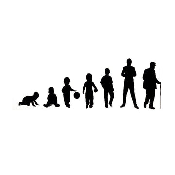 Cool 'Human Evolution' Vinyl Car Sticker