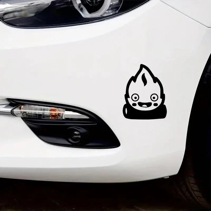 Calcifer Flame 'Joyful' Vinyl Car Sticker