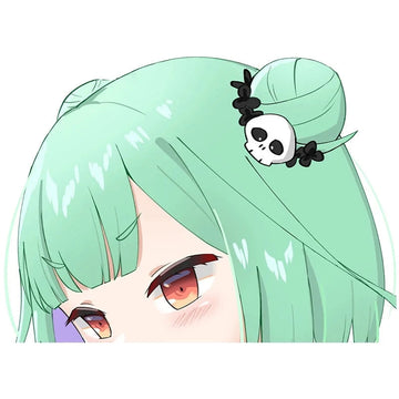 Virtual YouTuber 'Uruha Rushia | Side View' Vinyl Car Peeker Sticker