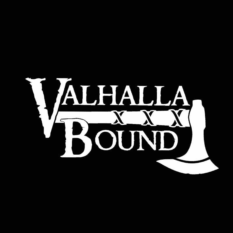 Vikings 'Valhalla Bound | Axe' Vinyl Car Sticker